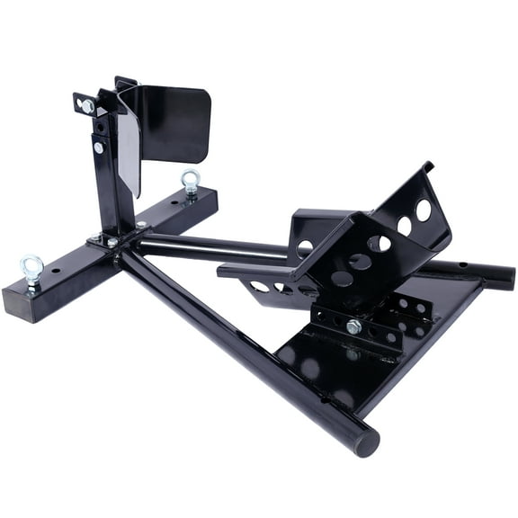 Olurrisa Motorcycle Front Tire Chock, Motorbike Front Chock for 17"-21" Wheels Locking Adjusting Stand,black color