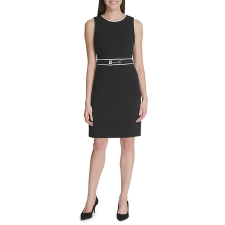 Best Chain Contrast Sheath Dress deal