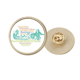 thumbnail image 1 of Construccion de China Great Wall * wordcloud Broche de oro metálico circular, 1 of 3