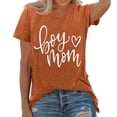 thumbnail image 1 of YDLCAFD T-Shirts pour Femmes Tendance Été Mode Féminine Haut Imprimé Col Rond Ample T-Shirt, 1 of 5