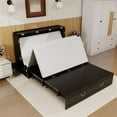 thumbnail image 3 of Pemberly Row Queen Murphy Bed with Chest & Built-in Charger Black-With Mattress, 3 of 10
