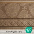 thumbnail image 3 of Madison Park Bellagio Polyester Jacquard Shower Curtain in Brown, 3 of 6