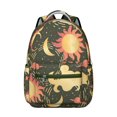 thumbnail image 1 of Cosmic Witchy Student Backpack Waterproof Durable School Bag with Gothic Moon and Starry Night Print, Adjustable Straps, Breathable Foam Padding for Daily Use, 1 of 5