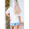 thumbnail image 3 of FOLUNSI V-Neck Striped Tee - Versatile Daily Casuals for Women!, 3 of 8