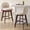 Cappuccino Beige, variant on Bar Stools Set of 2, Swivel Counter Height Stools with Solid Wood Legs & Ergonomic Back, Upholstered Chenille Fabric, 26.2-Inch Tall, Slate Gray
