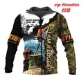 thumbnail image 3 of Sudadera con capucha con cremallera y estampado 3D de motosierra de leñador para hombre, nueva moda 2024, sudadera informal de gran tamaño para exteriores, tendencia Harajuku, 3 of 4