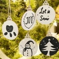 thumbnail image 3 of Pack Of 50 Wooden Crafts To Paint Christmas Tree Hanging Ornaments Unfinished Wood Cutouts Christmas Decoration Diy Crafts (Wooden Christmas Tree Cutouts)-style:Style1;, 3 of 5