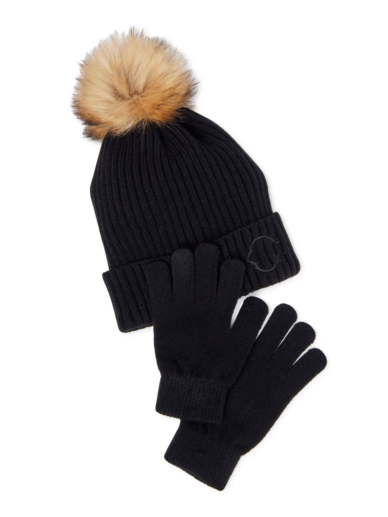 Polar Wear Girls & Teens Winter Knit Beanie Hat and Glove 2 Piece Cold Weather Accessories Set 