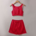 thumbnail image 5 of Workout Shorts Women,Summer Two Piece Outfits For Women Casual Sleeveless Crop Tops And Loose Shorts Set 2 Piece,High Waisted Shorts Women(Size:XL), 5 of 5