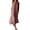 Dark Pink, variant on Chouyatou Women's Summer Spaghetti Strap Sleeveless Linen Overall Dress Casual A-Line Midi Long Beach Dress