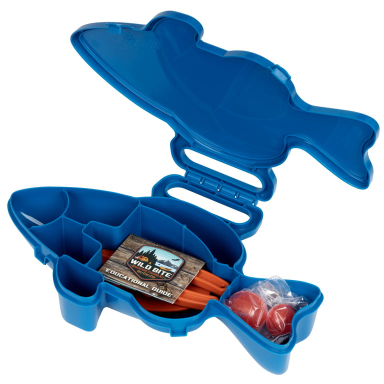 Flambeau Outdoors, Wild Bite Panfish 25 Piece Kit, Fishing Tackle Box,  10.75 inch, Plastic, Non Lead 