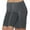 Gray, variant on Women’s Elastic Waist Summer Solid Casual With Outing Half Shorts Pants Jogger Sweatpants (Black,L)