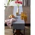 thumbnail image 3 of FRENCH BLUE ECO-FRIENDLY CHAMBRAY FINE RIBBED TABLE RUNNER 13x72, 3 of 4