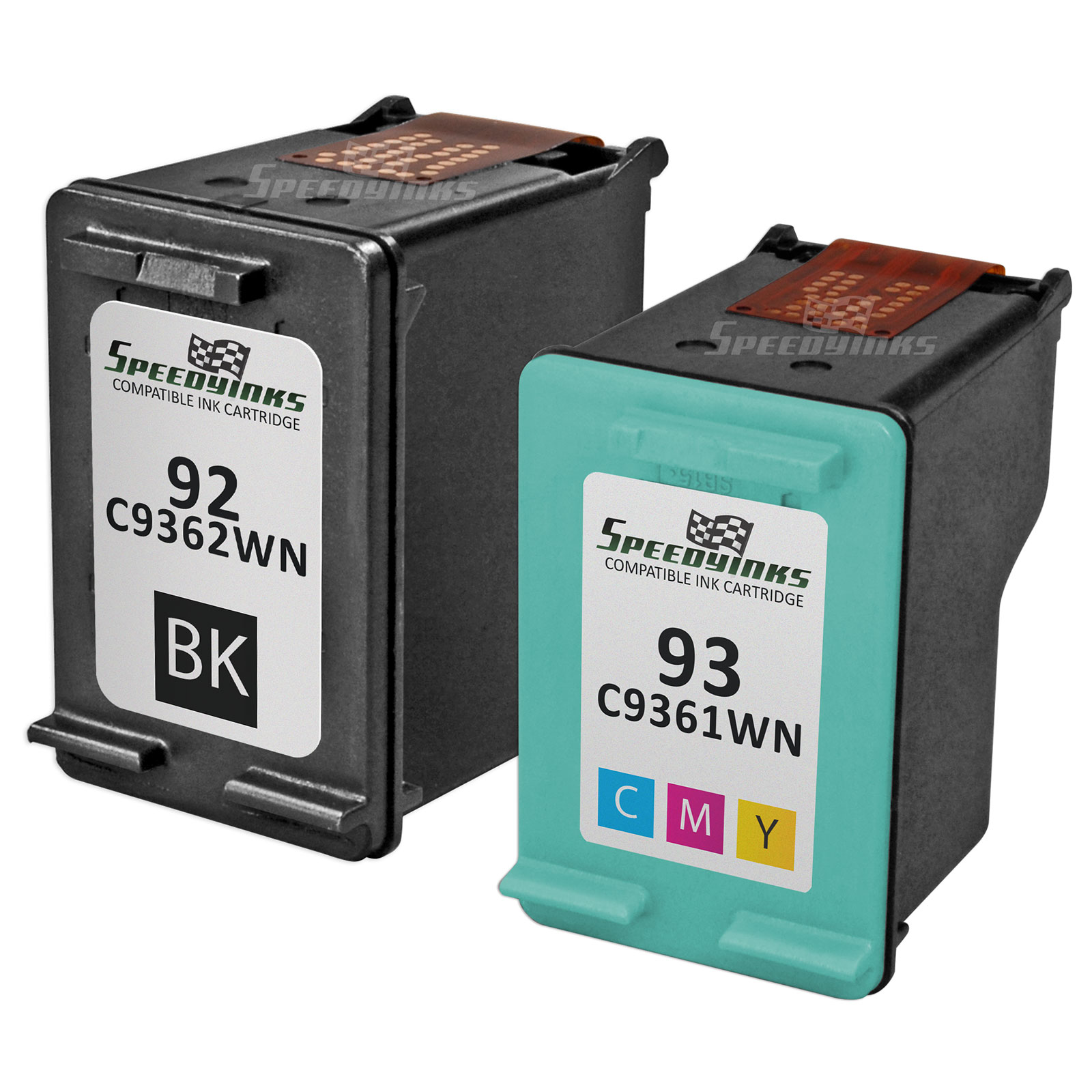 Speedy Inks - 2PK Remanufactured replacement for HP 92 C9362WN & HP 93 C9361WN Ink Cartridge Set: 1 Black & 1 Color - image 4 of 4