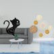 thumbnail image 2 of Reloj de pared,Reloj de pared con diseño de gato para guardería,sala de juegos y interior,Manualidades de pared,Decoración para colgar en la pared,ratán artesanal tejido,Juego de, 2 of 8
