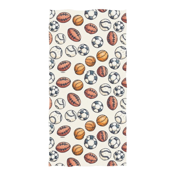 Oversized Beach Towel Extra Large Absorbent Microfiber Bath Towels Soft Quick Drying Rugby Baseball Soccer Basketball 74"x37"
