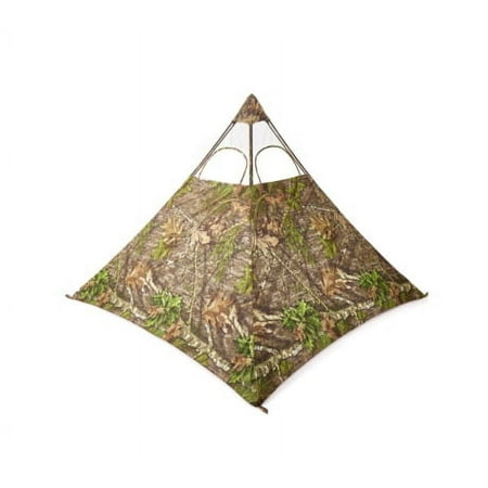 Nukem Grab & Go Hunting Ground Blind - Mossy Oak Obsession - Lightweight Stake-Free Pop Up Turkey & Deer Blind (Regular)