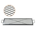 thumbnail image 1 of VEVOR X-Marks Fire Pit Grill Grate, Rectangle Cooking Grate, Heavy Duty Steel Campfire BBQ Grill Grid with Handle & Support X Wire, Portable Camping Cookware for Outside Party Gathering, 44 Inch Black, 1 of 9