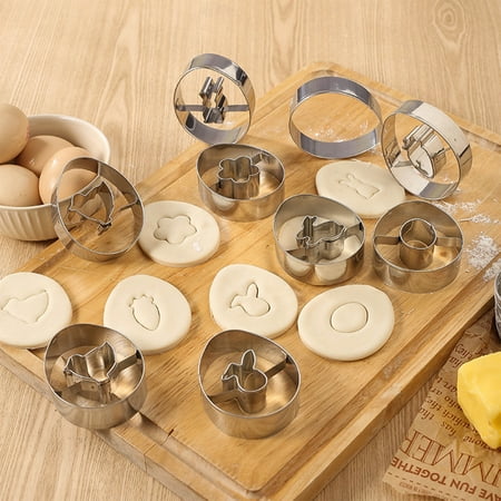 

YaChu Mini Cake Cookies Tinfoil Cookies Cupcake DIY Cookies Baking Tools Baking Decorative Tools Party Supplies Nine-piece Set
