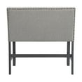 thumbnail image 6 of Picket House Furnishings Hester Counter Bench - Upholstered Back in Grey, 6 of 11