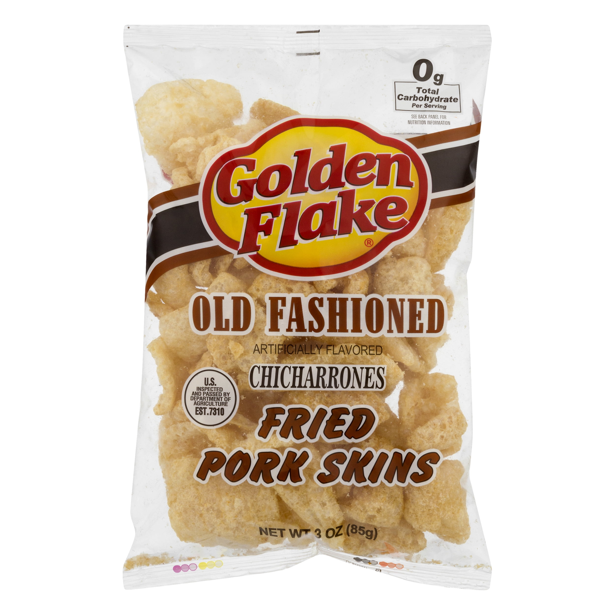 Golden Flake Old Fashioned Fried Pork Skins, 3.25 Oz.