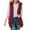 Wine, variant on APEXFWDT Women's Fleece Hooded Vest Sleeveless Warm Winter Cardigan Jacket Outerwear for Daily Wear,M,Green