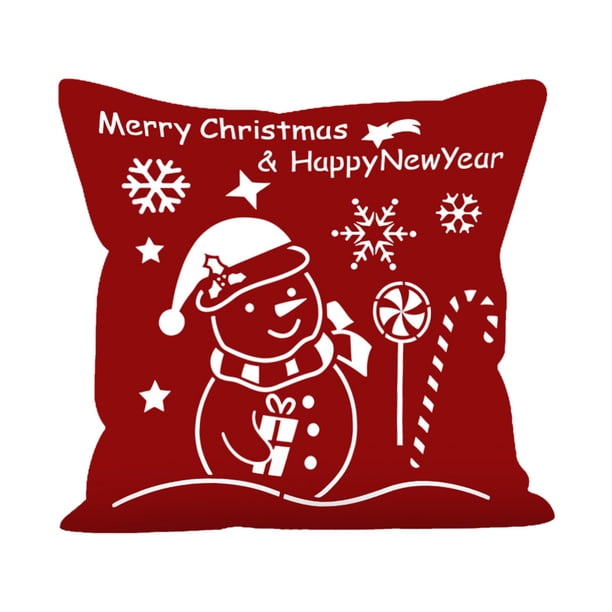 Fundas de Almohada de Navidad Funda de Almohada Super Suave de Navidad, Funda de Almohada de Sofá Impresa de Santa Claus, Funda de Cojín de Decoración de Estudio de Santa Claus