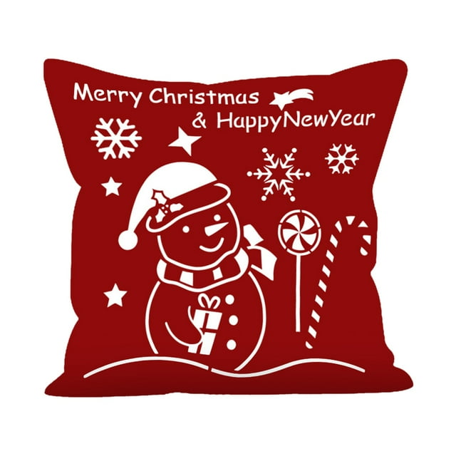 Fundas de Almohada de Navidad Funda de Almohada Super Suave de Navidad, Funda de Almohada de Sofá Impresa de Santa Claus, Funda de Cojín de Decoración de Estudio de Santa Claus