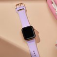 thumbnail image 7 of BANDOVA Silicone Sport Band Compatible with Apple Watch 44/45/46/49/42mm(Series 3/2/1), Waterproof Strap with Classic Buckle for Women Men, Lavender, 7 of 7