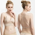 thumbnail image 4 of Bralette for Women Triangle Cups Removable Padded Wire Free Pull On Closure, 4 of 9