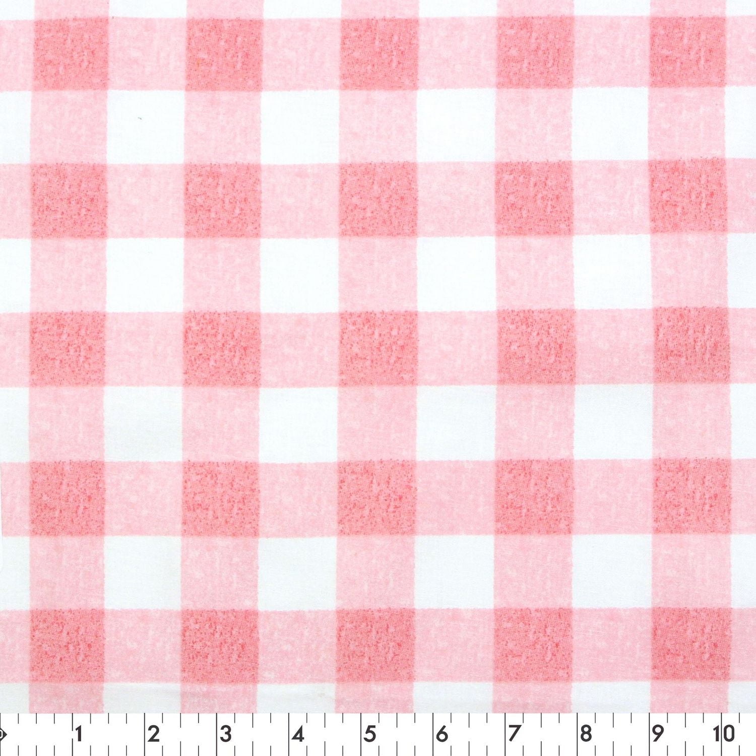 Tissu pré-coupé Fat Quarter de Fabric Creations à motif tartan vichy rose et blanc - 18" x 21" / 45cm x 53cm