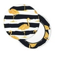 thumbnail image 7 of Uemuo Gold Flamingo Pattern Round Bar Stool Seat Covers Washable Stool Cushion Slipcover Elastic Bar Chair Covers-14 inch, 7 of 7