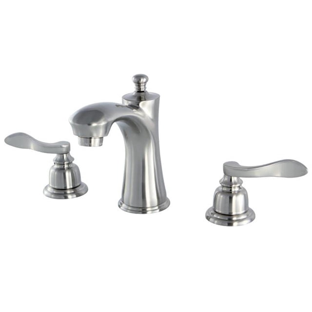 Nuwave French Widespread Lavatory Faucet, Satin Nickel