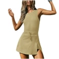 thumbnail image 2 of Tennis Dresses for Women 2025 Summer Workout Romper Built in Shorts Sleeveless Open Back Jumpsuits Athletic Dresses, Limited Time Offer, Under 10 Dollars, 2 of 6