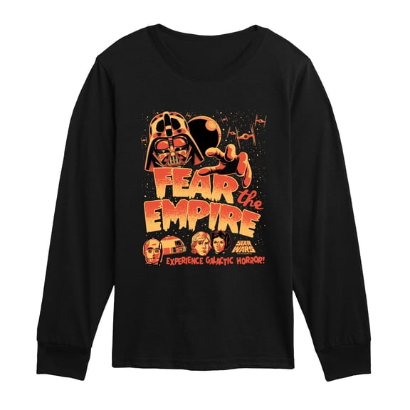 Star Wars - Halloween Poster - Youth Boys Long Sleeve Graphic T-Shirt