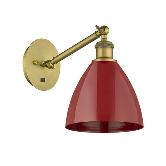 Innovations Lighting - Plymouth Dome - 1 Light Wall Sconce In Industrial
