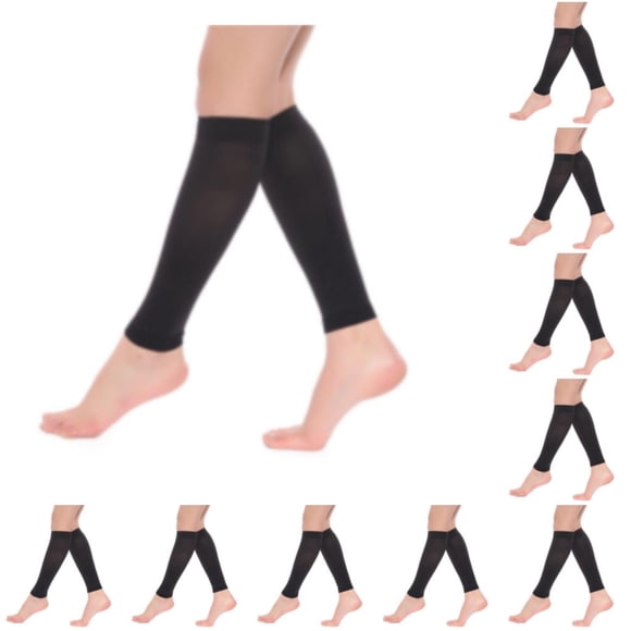 Vogacara Medias cómodas para terapia de compresión que reducen la hinchazón y la fatiga Medias de compresión negro XXL negro XL 10Conjunto