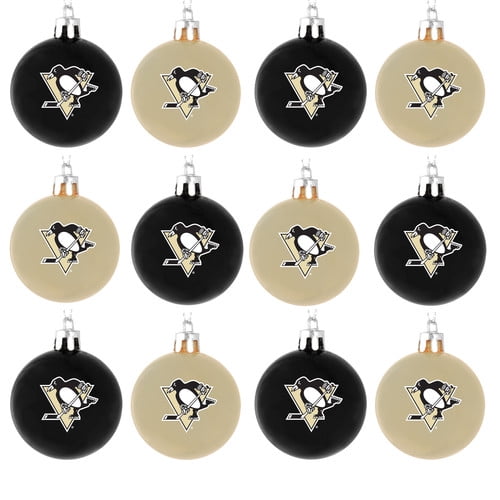 Forever Collectables 2" NHL Plastic Ball Christmas Ornament, Pittsburgh