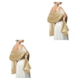 thumbnail image 4 of Minnieouse Ceremonia de boda Bola de baile Mujeres Satén Chal Niñas Fiesta de noche Banquete Baile Elegante Decorativo Bufanda larga Decoración Dorado champagne 2piezas, 4 of 6