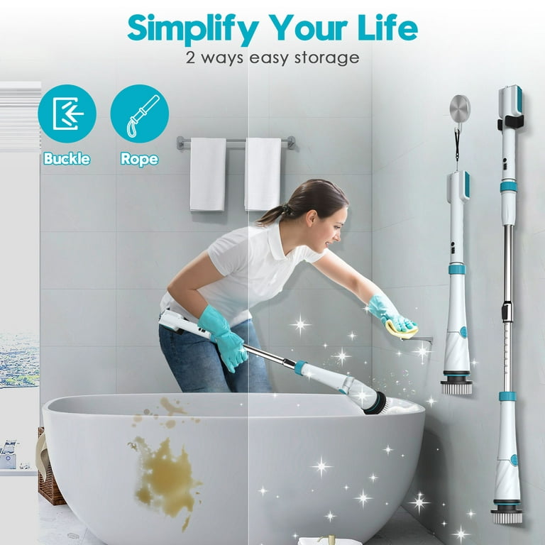  ONE SCRUB Electric Spin Scrubber, Bathroom Cleaning