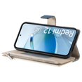 thumbnail image 3 of Funda cartera GANGXUN para Xiaomi Redmi 12 4G/5G , cuero PU con tarjetero, cremallera, correa de mano, soporte y protección 940°, 3 of 6