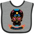 thumbnail image 3 of Inktastic Day Of The Dead Skull BLK Boys or Girls Baby Bib, 3 of 4