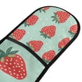 thumbnail image 4 of Yayeee Double Oven Mitt Kitchen Heat Resistant Baking 35" x7" Quilted Glove, Red Strawberry, 4 of 6