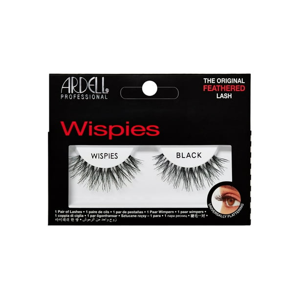 Ardell Ardell False Eyelashes Wispies Black 65010 (4 Pack)