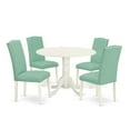 thumbnail image 2 of East West Furniture Dining Room Set Linen White, DLEN5-LWH-57, 2 of 6