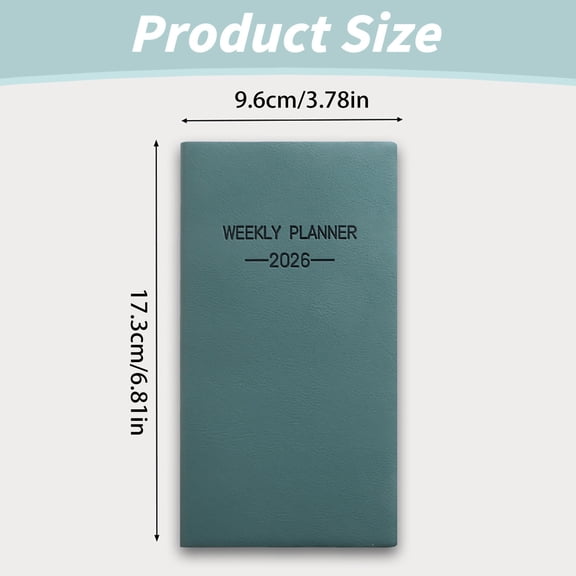 Work Planner Bill Planner Budget Planner 7"X4" School Pocket Notebook Organizers Plan Daily Plan Notebook with Travel Diary Function 2026 School Beige A8 — LAILLSH 2026 New