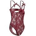 thumbnail image 3 of uublik Valentines Lingerie Set for Women Plus Size Babydoll Bodysuit Sexy Naughty Lace, 3 of 5