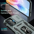 thumbnail image 6 of for Samsung Galaxy S24 Case with Slide Camera Cover+Screen Protector (1 Pack), Rotated Ring Kickstand Military Grade Shockproof Protective Cover-Grey, 6 of 13