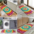 thumbnail image 6 of Colorful Rainbow Tie Dye Spiral Pattern Kitchen Rug Mat,Kitchen Runner Rugs Non Skid Washable,Decorative Kitchen Floor Mats for Kitchen,Sink,Laundry,17"x47.2", 6 of 7