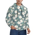 thumbnail image 2 of Sikiie Flower Men's Hoodie, Essentials Hoodie, Sweatshirt, Pullover Hooded Sweatshirt for Men-Small, 2 of 7